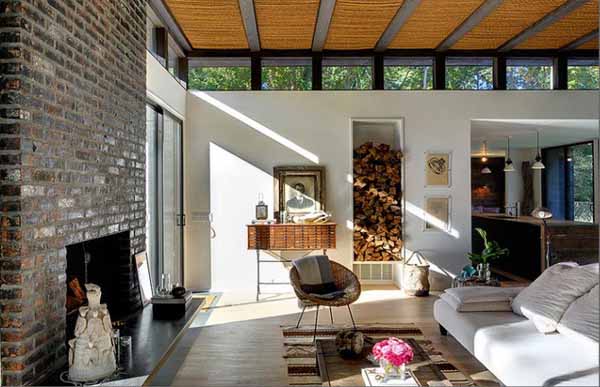 Desain-interior-rumah-dengan-dinding-batu-bata-fireplace-brick-wall-decorating-ideas